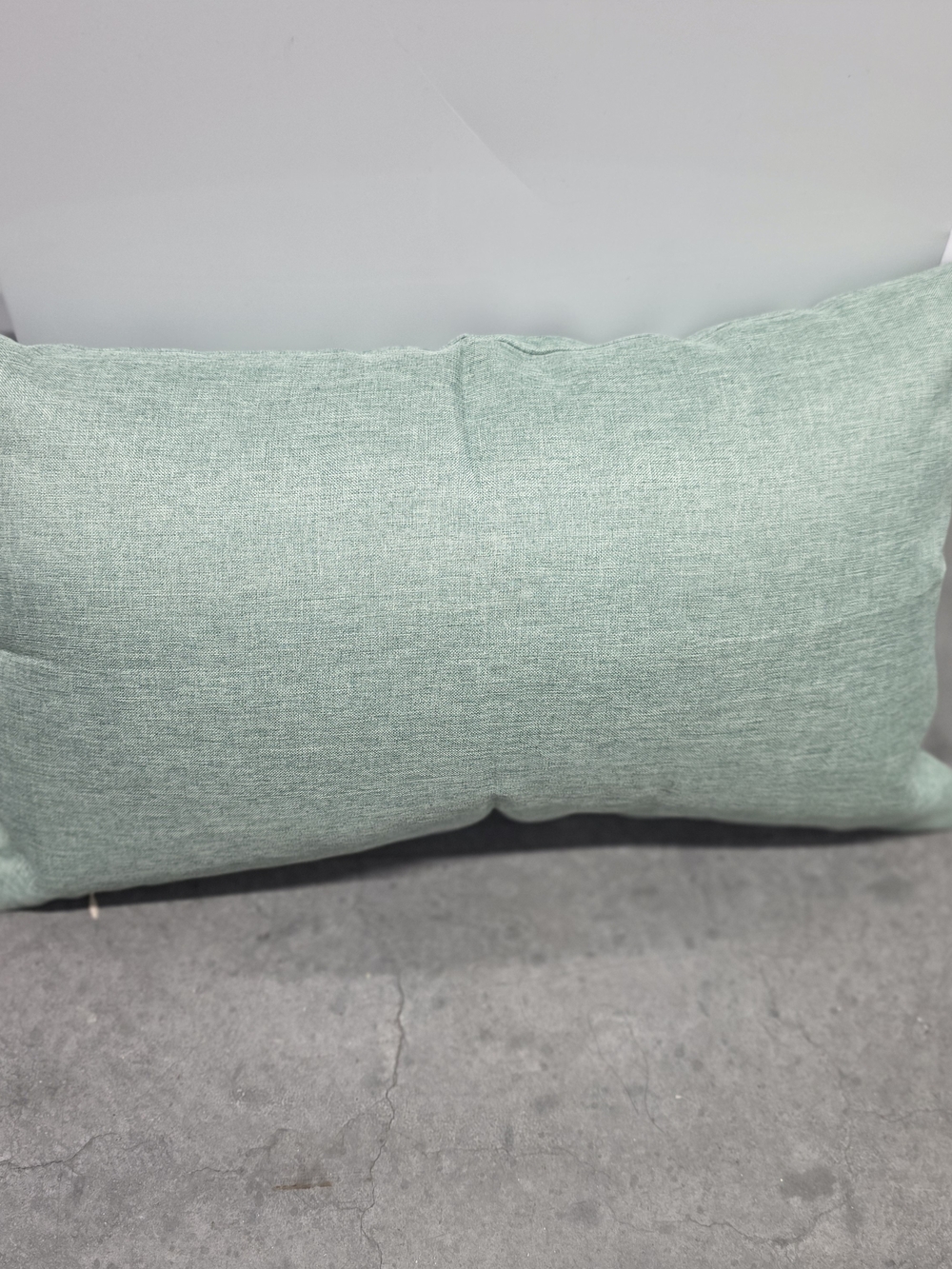 Embroidered Sea Turtle Accent Pillow in Seafoam Green and White - Picture 2 of 2